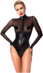 Noir - body lucios cu inserție transparentă - negru - XL (26445501051)