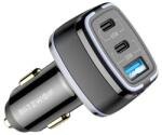 BlitzWolf BW-BC4 3 portos USB PD autós töltő, 115W (BW-BC4) - jatekotthon