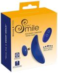 Sweet Smile Smile - hordható extra vékony, távirányítós bugyi vibrátor (kék)