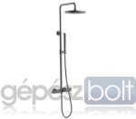 AREZZO design design ELEGANT 3 funkciós termosztatikus zuhanyrendszer, gun metal (AR-3095GM)