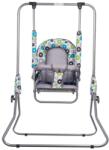 APPEKIDS Leagan pentru copii, AppeKids, cu spatar reglabil, Grey Flowers (KRT4117ATH3GF) Balansoar bebelusi