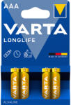  Elem AAA mikro LR03 Longlife 4 db/csomag, Varta
