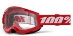  100% - Strata 2 USA Szemüveg - Piros - Átlátszó plexivel - tornadohelmets - 16 070 Ft