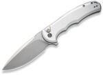 CIVIVI Button Lock Praxis C18026E-2 Nitro-V Silver Aluminum (C18026E-2)
