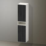 Duravit Zencha magas szekrény 176x40 cm, balos, fekete tölgy/matt fehér ZE1353L16840000 (ZE1353L16840000)