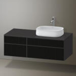 Duravit Zencha jobbos alsószekrény 130, fiókrendező nélkül, strukturált fekete/matt grafit ZE4827063800000 (ZE4827063800000)