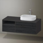 Duravit Zencha jobbos alsószekrény 130, fiókrendező nélkül, fekete tölgy/matt grafit ZE4829016800000 (ZE4829016800000)