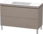 Duravit L-Cube c-bonded alsószekrény Vero Air kerámia mosdóval 120x48 cm, matt bazalt LC6939N4343 (LC6939N4343)