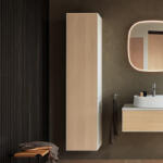 Duravit Zencha magas szekrény 176x40 cm, balos, natur tölgy/matt fehér ZE1352L30840000 (ZE1352L30840000)