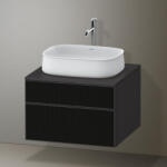 Duravit Zencha alsószekrény 65, fiókrendező nélkül, strukturált fekte/matt grafit ZE4820063800000 (ZE4820063800000)