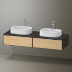 Duravit Zencha fiókos alsószekrény 160, fiókrendező nélkül, natúr tölgy/matt grafit ZE4815B30800000 (ZE4815B30800000)