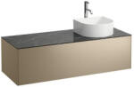 Laufen Sonar arany alsószekrény 117, 7x45, 7x34, 1 cm egy fiókkal, jobbos kivágással, kerámia pulttal H4054270341401 (H4054270341401)