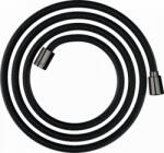 Axor ShowerSolutions textilszálas zuhanycső kúpos és hengeres anyával 2 m, polírozott fekete króm 28290330 (28290330)