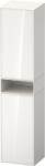 Duravit Zencha magas szekrény 176x40 cm, balos, fehér üveg/matt fehér ZE1353L64840000 (ZE1353L64840000)