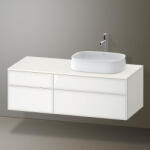 Duravit Zencha jobbos alsószekrény 130, fiókrendező nélkül, fehér üveg/matt fehér ZE4827064840000 (ZE4827064840000)