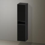 Duravit Zencha magas szekrény 176x40 cm, jobbos, struktúrált fekete/matt grafit ZE1353R63800000 (ZE1353R63800000)