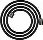 Axor ShowerSolutions textilszálas zuhanycső hengeres anyákkal 2 m, polírozott fekete króm 28291330 (28291330)