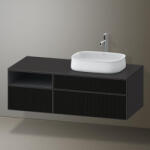Duravit Zencha jobbos alsószekrény 130, fiókrendező nélkül, strukturált fekete/matt grafit ZE4829063800000 (ZE4829063800000)
