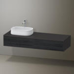 Duravit Zencha balos alsószekrény 160, fiókrendező nélkül, fekete tölgy/matt grafit ZE4814L16800000 (ZE4814L16800000)