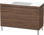 Duravit L-Cube c-bonded alsószekrény Vero Air kerámia mosdóval 120x48 cm, sötét dió LC6939N2121 (LC6939N2121)