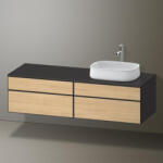 Duravit Zencha jobbos alsószekrény 160, fiókrendező nélkül, natúr tölgy/matt grafit ZE4824R30800000 (ZE4824R30800000)