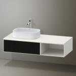 Duravit Zencha balos alsószekrény 130, fiókrendező nélkül, strukturált fekete/matt fehér ZE4818063840000 (ZE4818063840000)