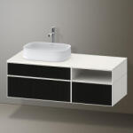 Duravit Zencha balos alsószekrény 130, fiókrendező nélkül, strukturált fekete/matt fehér ZE4828063840000 (ZE4828063840000)