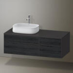 Duravit Zencha balos alsószekrény 130, fiókrendező nélkül, fekete tölgy/matt grafit ZE4826016800000 (ZE4826016800000)