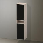 Duravit Zencha magas szekrény 176x40 cm, balos, struktúrált fekete/matt taupe ZE1353L63830000 (ZE1353L63830000)