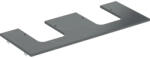 Geberit One márványhatású mosdópult két oldali kivágással, pultra ültethető tálformájú mosdóhoz 120x47 cm, matt fekete 505.175. 00.2 (505.175.00.2) - szaniteronline