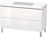 Duravit L-Cube c-bonded alsószekrény Vero Air kerámia mosdóval 120x48 cm, magasfényű fehér LC6939N2222 (LC6939N2222)
