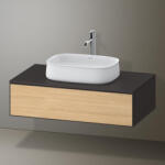 Duravit Zencha fiókos alsószekrény 100, fiókrendező nélkül, natúr tölgy/matt grafit ZE4811030800000 (ZE4811030800000)