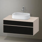 Duravit Zencha alsószekrény 100, fiókrendező nélkül, strukturált fekete/matt taupe ZE4821063830000 (ZE4821063830000)