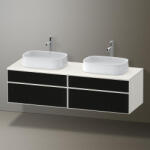 Duravit Zencha fiókos alsószekrény 160, fiókrendező nélkül, strukturált fekete/matt fehér ZE4825B63840000 (ZE4825B63840000)