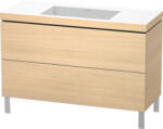 Duravit L-Cube c-bonded alsószekrény Vero Air kerámia mosdóval 120x48 cm, világos tölgy LC6939N7171 (LC6939N7171)
