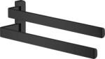 Hansgrohe Universal dupla törölközőtartó, matt fekete 42821670 (42821670)