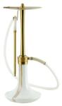 Oduman Cosmo Hookah Gold Body-White Glass