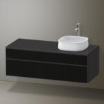 Duravit Zencha jobbos alsószekrény 130, fiókrendező nélkül, strukturált fekete/matt grafit ZE4822R63800000 (ZE4822R63800000)