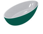 LunArt Amina kád, fényes RAL 6036 - Pearl Opal Green 5999123012975 (5999123012975)