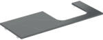 Geberit One márványhatású mosdópult jobb oldali kivágással, pultra ültethető mosdóhoz 120x47cm, matt fekete 505.155. 00.2 (505.155.00.2) - szaniteronline