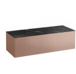 Laufen Sonar réz alsószekrény kivágás nélkül 117, 7x45, 7x34, 1 cm egy fiókkal, kerámia pulttal H4054200341411 (H4054200341411)
