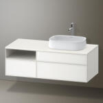 Duravit Zencha jobbos alsószekrény 130, fiókrendező nélkül, fehér üveg/matt fehér ZE4829064840000 (ZE4829064840000)