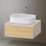 Duravit Zencha alsószekrény 65x55 cm 1 fiókkal, fiókrendező nélkül, natúr tölgy/matt taupe ZE4810030830000 (ZE4810030830000)