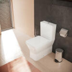 Hansgrohe EluPura Original Q padlón álló szögletes kerámia WC csésze vario kifolyással, SmartClean, fehér 61177450 (61177450)