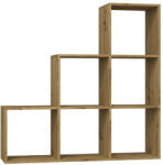 GreenSite Step 3X3 polc, tölgy