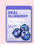 Farmstay Szövetmaszk áfonya kivonattal Real Blueberry Essence Mask - 23 ml / 1 db