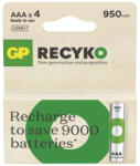GP ReCyko 950mAh AAA Ni-MH akkumulátor 4db/csomag (B25114) - delfinbuvar