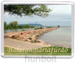  Balatonmáriafürdő - Balaton, Balaton-part hűtőmágnes (műanyag keretes)