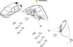 Original Renault Lampa spate ORIGINAL RENAULT 8200700047 (8200700047)
