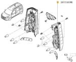 Original Renault Lampa spate ORIGINAL RENAULT 265551619R (265551619R)